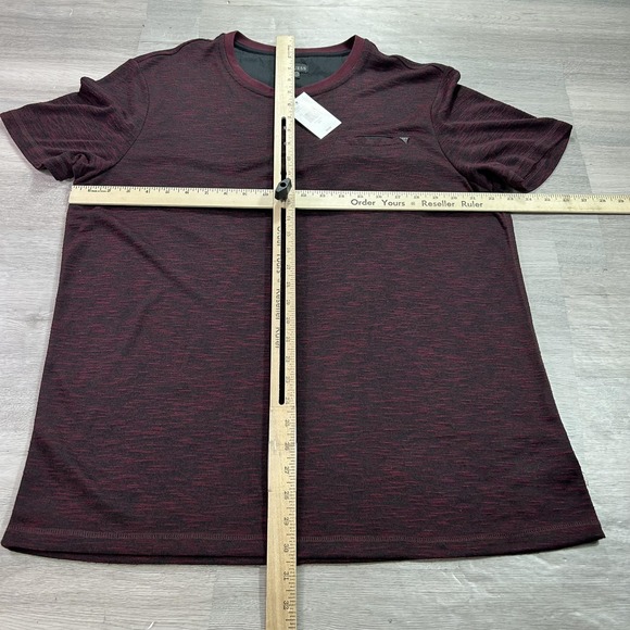 NEW Guess Henley Shirt Mens 2XL Red Marled Short Sleeve Pocket Tee Soft Casual - Picture 6 of 10
